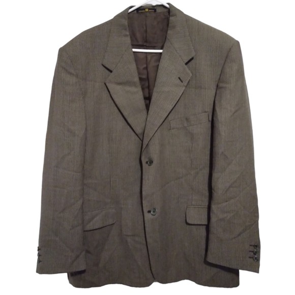 Vintage Emanuel Ungaro Covarra 100% Wool Blazer Jacket Size 46r - Picture 1 of 13